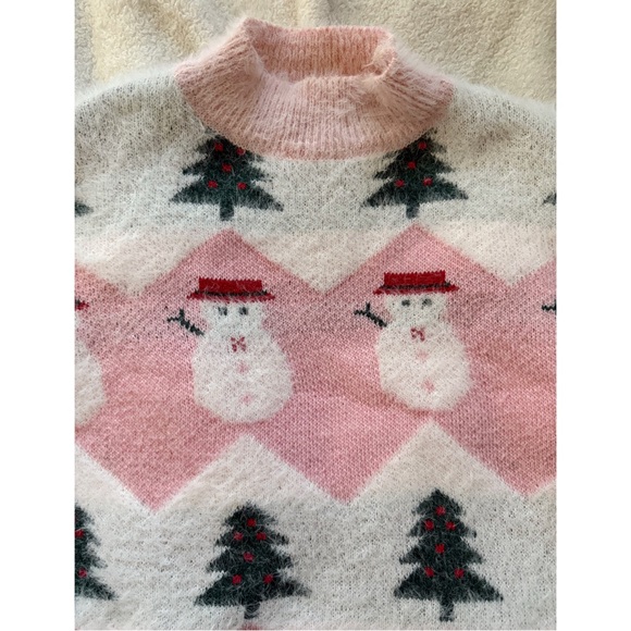 Pink Snowman Sweater - Picture 3 of 6